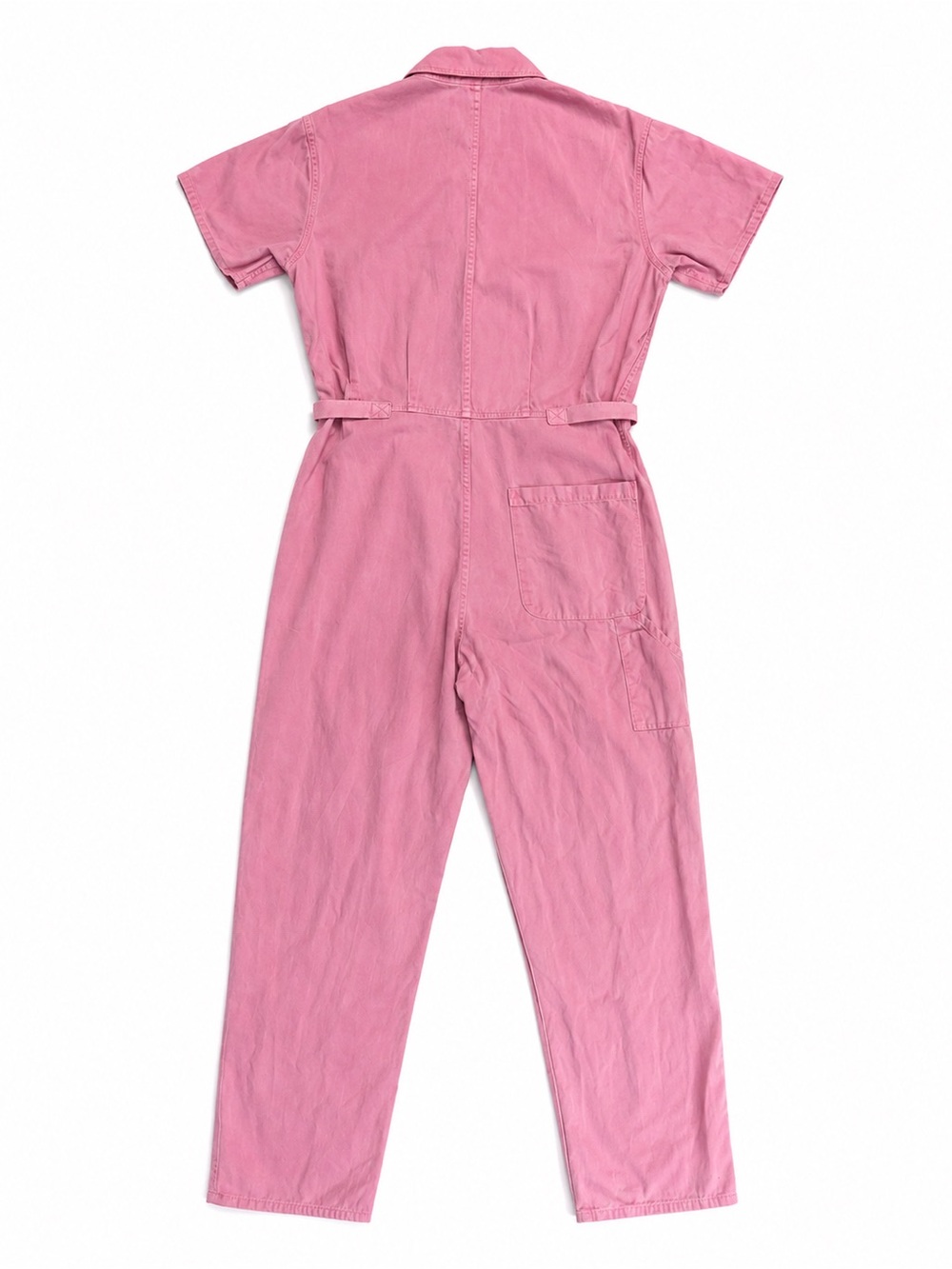 PISTOLA Grover Jumpsuit Flamingo Pink Utility Cotton Size Medium - Picture 4 of 14